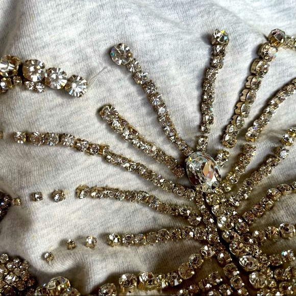 Twisted Heart Swarovski Butterfly Jacket with Giant Crystal Bling Butterfly - Picture 11 of 13